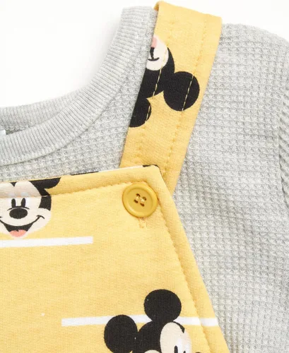 Vista 3 de Disney Conjunto de pijama de Mickey Mouse para bebé, 2 piezas y camisa de manga larga