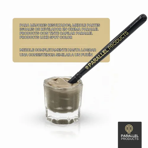 Vista 7 de Parallel Products - Luxe Color (negro) - Tinte para el cabello crema - 0.8 fl oz - Tinte para colorear manchas profesional - Cubre el cabello gris