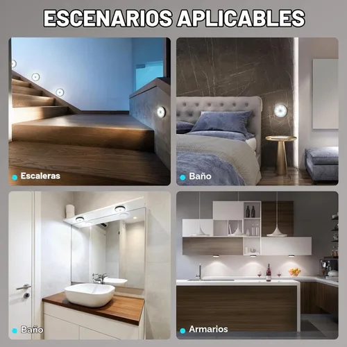 Vista 6 de DWEPTU Luz Nocturna con Sensor de Movimiento Paquete de 2 Luces LED Nocturnas, Sensor de Movimiento del Atardecer al Amanecer para Dormitorio, Baño