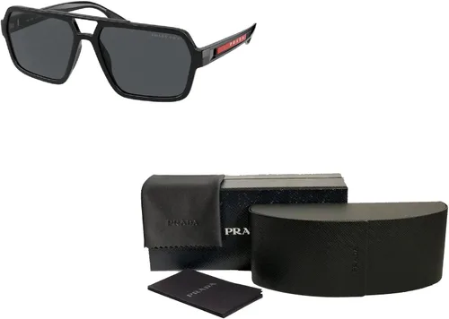 Vista 3 de Prada PS01XS Rectangle Sunglasses for Men BUNDLE With Designer iWear Complimentary Eyewear Kit