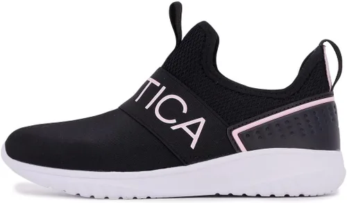 Vista 2 de Nautica Youth Girls Slip-On Athletic Sneakers - Stylish Running and Tennis Shoes for Little and Big Kids