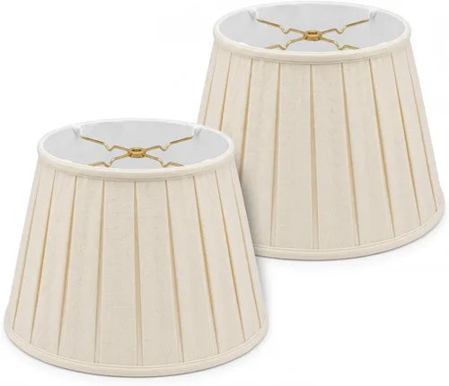 Vista 12 de Royal Designs, Inc. Empire English Pleat Lamp Shade, BSO-724-14BG, 10 x 14.5 x 10, Beige