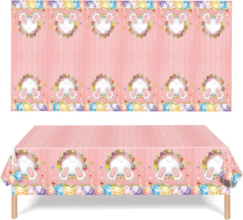 Vista 8 de Mantel de plástico decorativo del 4 de julio, paquete de 2 manteles desechables para decoración del Día de la Independencia para decoración