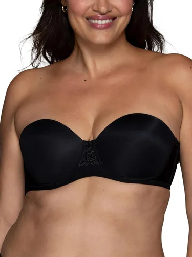 Vista 12 de Vanity Fair - Brasier sin tirantes para mujer, suaviza la espalda Paquete de 2 - Beige/Negro