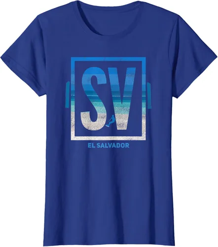 Vista 3 de Camiseta El Salvador Bandera Salvadoreña