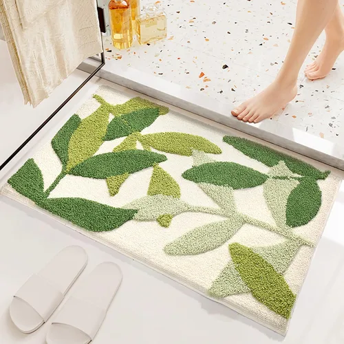 Vista 23 de UKELER ELER - Bonita alfombra de baño Chill Pill, azul, absorbente, antideslizante, lavable, suave, lanuda alfombra de ducha de 27.5 x 15.5 pulgadas