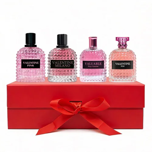 Vista 12 de AFLUXE Set de perfume para mujer, 4 piezas, perfume de larga duración