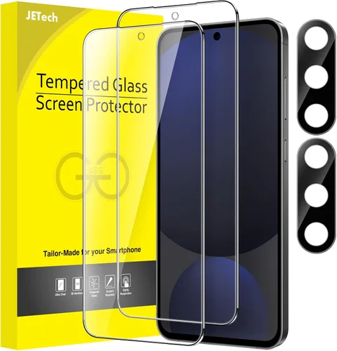 Vista 8 de JETech - Protector de pantalla para Samsung Galaxy S20 FE de 6.5 pulgadas con protector de lente de cámara, película de vidrio templado, compatible
