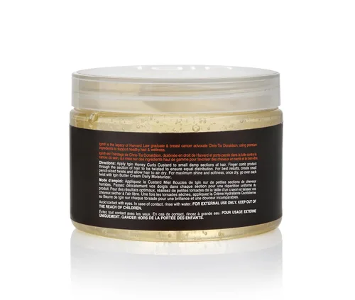 Vista 7 de Thank God It's Natural Honey Curls Custard - 12 oz - Para cabello natural, seco, rizado y dañado