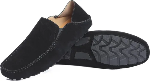 Vista 4 de Go Tour Mocasines casuales hechos a mano para hombre, mocasines sin cordones
