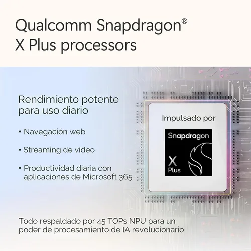 Vista 5 de Microsoft Surface Laptop (2025), PC con Windows 11 Copilot+, pantalla táctil de 13 pulgadas, Snapdragon X Plus (8 núcleos), 16 GB de RAM Océano