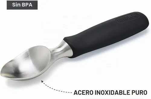 Vista 4 de BALCI Stainless Steel Ice Cream Scoop - Black Negro