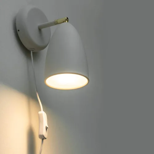 Vista 10 de Juego de 2 apliques de pared modernos con brazo oscilante para enchufar, luces de pared negras giratorias con cable de encendido/apagado