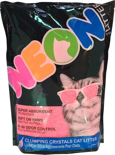Vista 12 de NEON - Arena de gel de sílice para gatos, color rosa