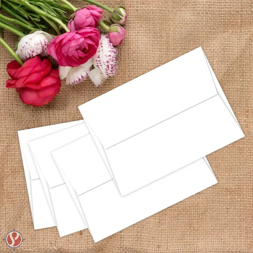 Vista 2 de Sobres de invitación blancos A6 4 3/4 x 6 1/2 pulgadas 250 sobres por paquete
