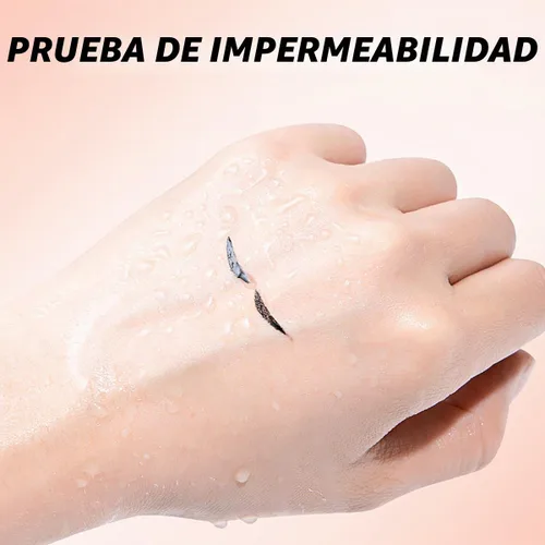 Vista 5 de 2 sellos delineadores de ojos de doble extremo, sello plegable con alas, sello de ojo de gato fácil de aplicar con marcas L/R, resistente a las #1