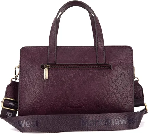 Vista 4 de Montana West Bolso bandolera de cuero para mujer