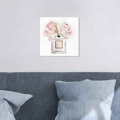 Vista 3 de The Oliver Gal Artist Co. Lienzo decorativo de pared de moda y glamour, 12 x 12 pulgadas, envuelto en galería, ramo de amanecer por la mañana