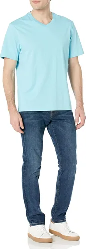 Vista 4 de Tienda Essentials Camisetas con cuello en V para hombre, paquete de 2