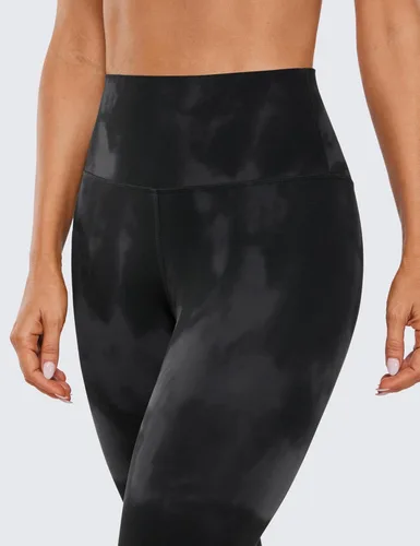 Vista 3 de CRZ YOGA Womens Butterluxe High Waisted Yoga Leggings 25 Inches - Double Seamed Buttery Soft Comfy Athletic Gym Workout Pants