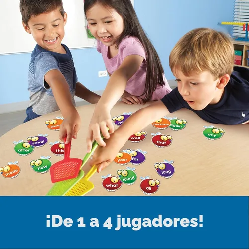 Vista 4 de Learning Resources Sight Word Swat Un juego de palabras de uso común - Tarjetas didácticas de fonética, juegos de mesa para niños, ortografía