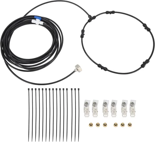 Vista 6 de DAUZ Tubo rociador de agua, kit de nebulización de ventilador, resistente a la corrosión, buen sellado para exteriores (rosca estándar de EE. UU.)