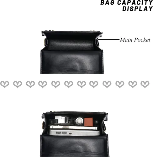 Vista 5 de SHUIANGRAN Elegante y simple bolso cruzado pequeño bolso cuadrado monedero para mujer bolso de hombro bolso