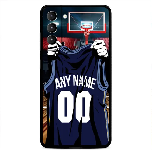 Vista 15 de Nombre y número personalizados – Atlanta Basketball Jersey – Funda de silicona líquida para Samsung Galaxy S26 S25 S24 S23 S22 S21 Plus S20 + Ultre