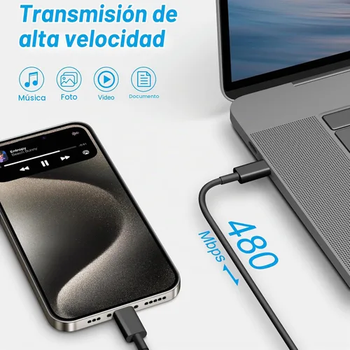 Vista 5 de Cargador para iPhone 17 16 15 Carga Rápida 6FT - 20W USB C Cargador Bloque con cable tipo C a C de 6 pies compatible con iPhone 17/17 Pro/17 Pro