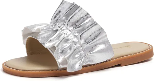Vista 42 de THEE BRON Lindas pantuflas para niñas, sandalias elegantes para niños pequeños y niños