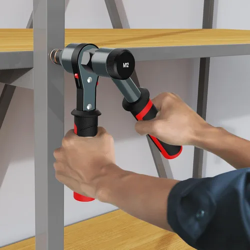 Vista 7 de TOLRET Kit de Herramienta para Tuerca Remachable Kit de Tuerca Remachable, Kit de Herramienta Rivnut con 10 Mandriles Métricos y SAE, Kit Surtido