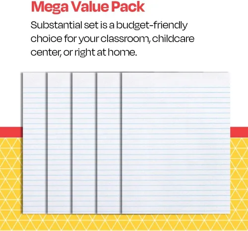 Vista 2 de School Smart Papel de composición, sin margen, 8-1/2 x 11 pulgadas, blanco, 500 hojas