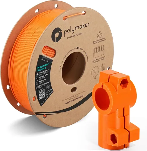 Vista 28 de Polymaker PLA Pro Filament 1.75mm 1KG Black, High-Impact Resistance Tough, High Speed Up to 300mm/s, Clean Surface, Low-Warp, Easy to Print on