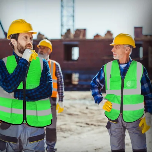 Vista 5 de FEimaX Chaleco de seguridad de alta visibilidad Chalecos de trabajo