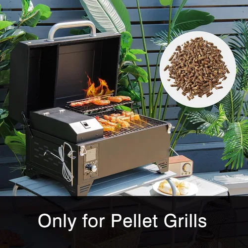 Vista 2 de Tangkula Pellets de madera de manzana 100% natural, pellets de cocina de madera de manzano con sabor a manzana ahumada para asar al aire libre