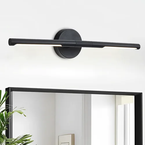 Vista 18 de Lámparas doradas para baño sobre espejo de 24 pulgadas, 18W 360° Giratorias Regulables 4000K Lámpara de Tocador LED de Latón, Luces de Tocador