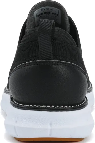 Vista 3 de Zapatos de vestir de malla para hombre, zapatos casuales de negocios, con cordones, zapatos Oxford ligeros, transpirables, cómodos, suela gruesa