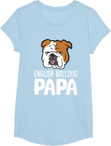 Vista 21 de Camiseta divertida de Bulldog Inglés para papá dueño de perro, Negro
