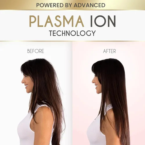 Vista 4 de ELLA BELLA® Secador de pelo profesional de plasma inteligente con difusor • Tecnología avanzada de plasma Secador de soplado • Control inteligente