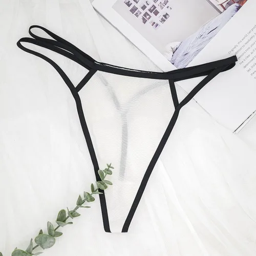 Vista 4 de T Back Sexy Low Rise Variedad Elástico Invisible Patrones de Tangas para Mujer