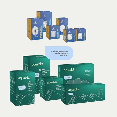Vista 7 de AquaBliss HD Cartucho de repuesto para filtro de ducha de varias etapas para SF400 y SF500 - 48x Potencia de desintoxicación de alta resistencia.