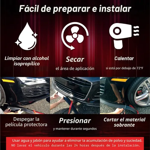 Vista 4 de EZ Lip – El protector labial original de ajuste universal de 1 pulgada para parachoques Negro