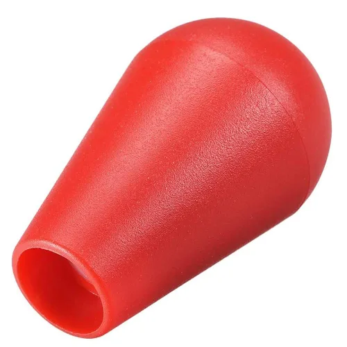 Vista 4 de 2 piezas ovaladas de cabeza de joystick de bola superior elipse pomo para piezas de repuesto de arcada DIY (2 rojo)