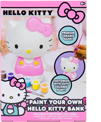 Vista 9 de Horizon Group USA Pinta tu propio kit de figuras, proyecto de arte de bricolaje para niños, Hello Kitty y amigos, mediano (paquete de 4)