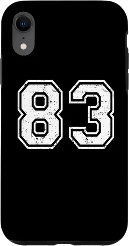 Vista 25 de 83 Number Eighty-Three Team Sports Grunge Varsity Matching Case for iPhone 16