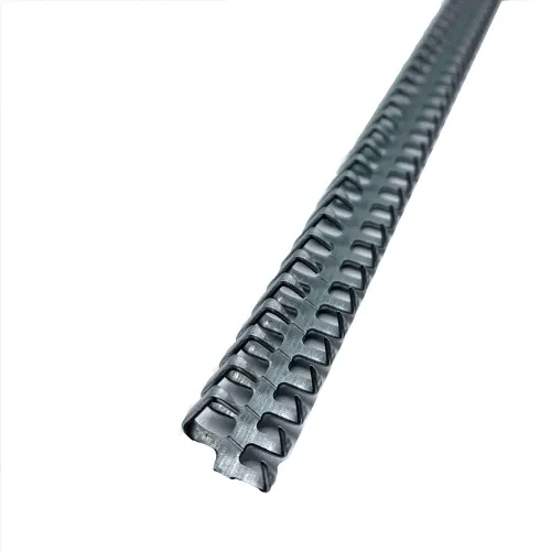 Vista 2 de Flexco 10115 15-24 Cordones de acero de cocodrilo con pasador de bisagra corrugado de acero (24")