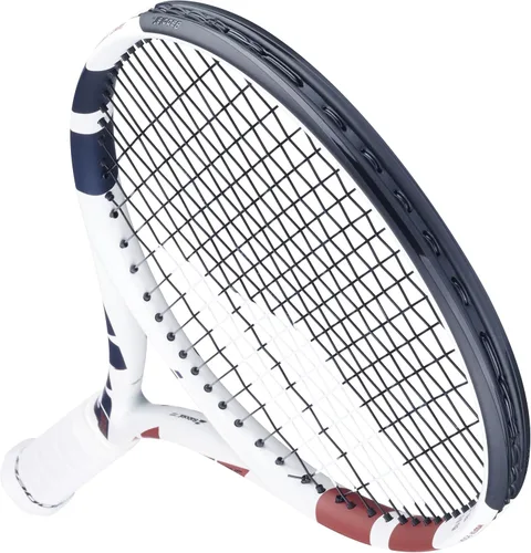 Vista 6 de Babolat Boost Drive - Raqueta de tenis con cuerda (blanco) - Añade una bolsa opcional, pelotas de tenis y agarres