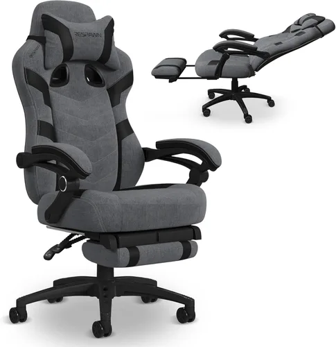 Vista 13 de RESPAWN 110 Pro Silla Ergonómica para Juegos con Reposapiés para Adultos - Cómoda Silla Reclinable de Oficina para Juegos con Soporte Lumbar