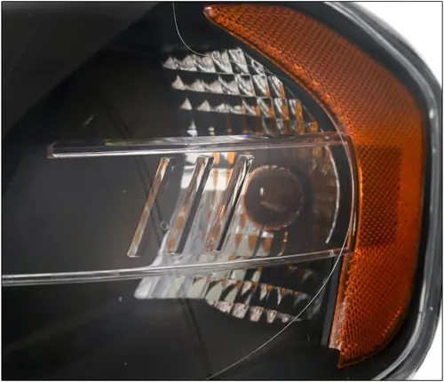 Vista 6 de Para Chevy Aveo / 2007-2009 Pontiac Wave / 2009 G3 Crystal Faros delanteros - Negro