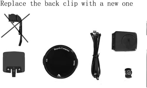 Vista 6 de Sensor de velocidad de ciclismo para carretera,Computadora de ciclismo inalámbrica,Velocímetro de bicicleta con retroiluminación automática IP67